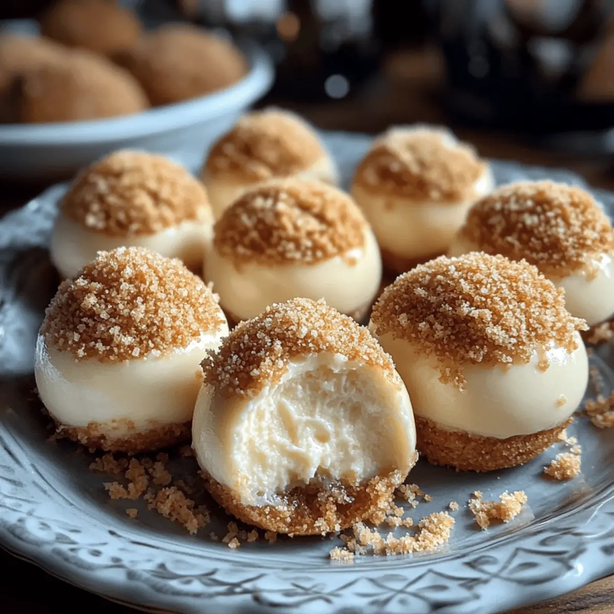 Cremige Käsekuchen-Kugeln