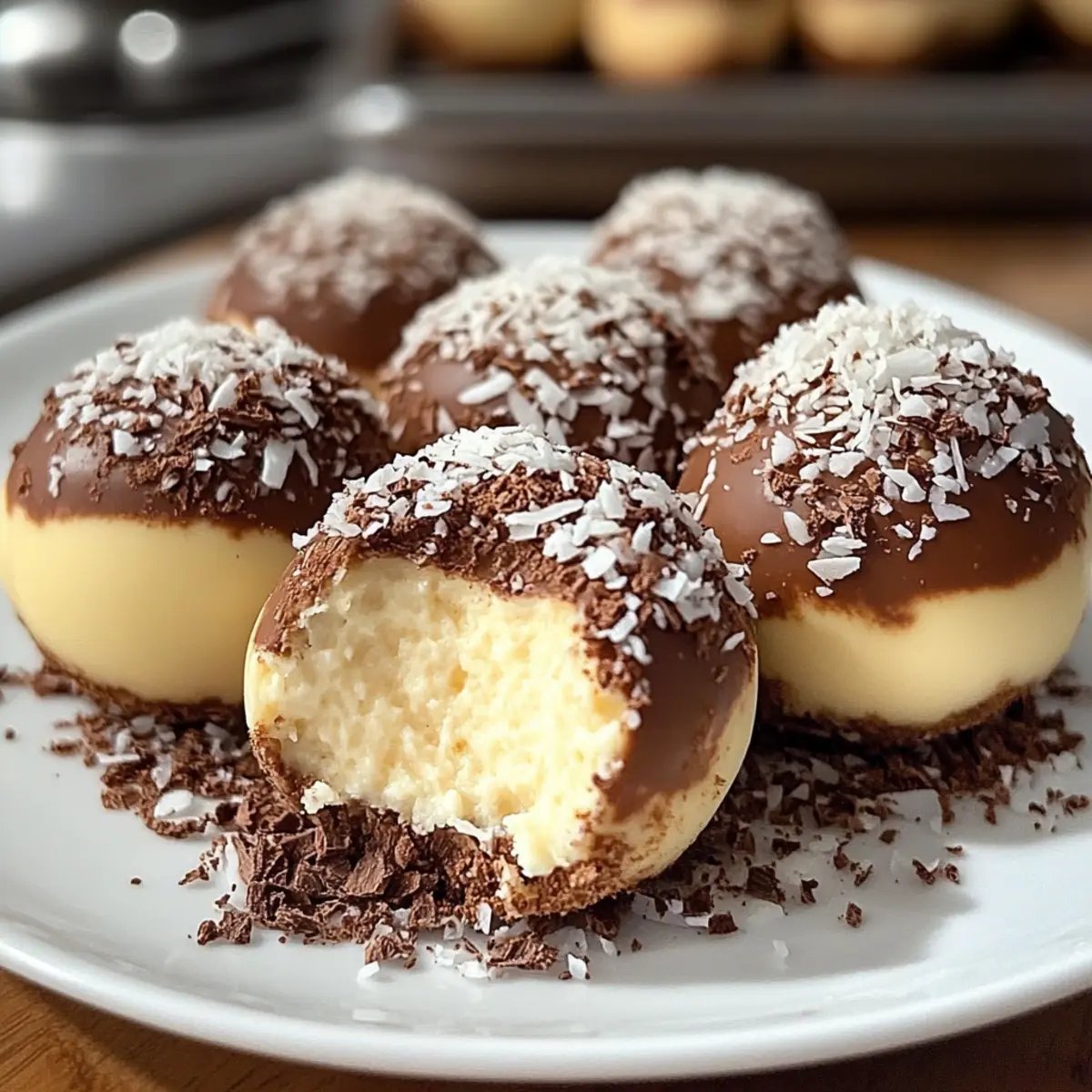 Schnelle Käsekuchen-Kugeln