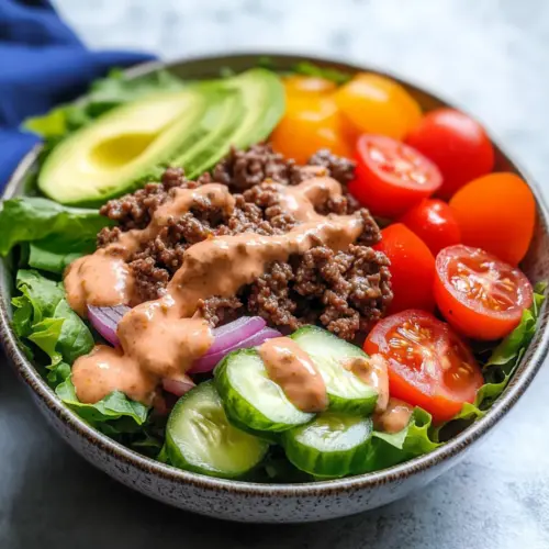 Burger in einer Schüssel