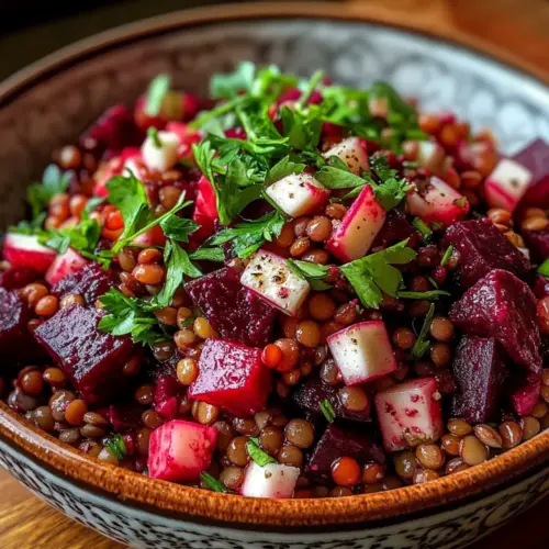 Rote Bete Linsensalat