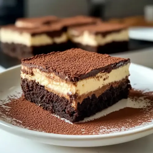 Tiramisu Brownies Rezept Zutaten: - 200g Zartbitterschokolade - 100g Butter - 150g Zucker - 3 Eier - 100g Mehl - 1 TL Backpulver - 250g Mascarpone - 200ml starker Kaffee - 50ml Amaretto - Kakaopulver zum Bestäuben Anleitung: 1. Den Ofen auf 180°C vorheizen und eine Backform einfetten. 2. Die Schokolade und die Butter in einem Wasserbad schmelzen. 3. Zucker, Eier und die geschmolzene Schokoladenmischung gründlich verrühren. 4. Mehl und Backpulver hinzufügen und gut mischen. 5. Den Teig in die Backform gießen und 25-30 Minuten backen. 6. In der Zwischenzeit Mascarpone, Kaffee und Amaretto in einer Schüssel vermengen. 7. Nach dem Backen die Brownies abkühlen lassen und anschließend in Stücke schneiden. 8. Die Mascarpone-Mischung auf die Brownies geben und mit Kakaopulver bestäuben.